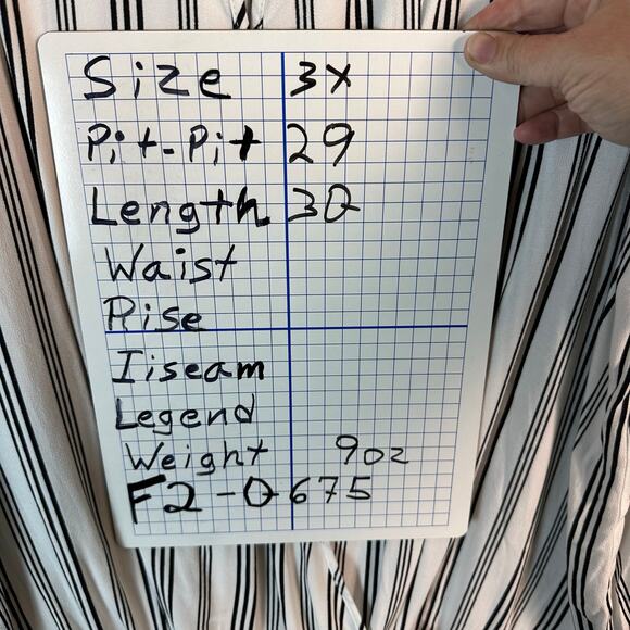 Torrid rap style shirt balloon sleeves white black stripes tradMom plus size - Picture 8 of 8